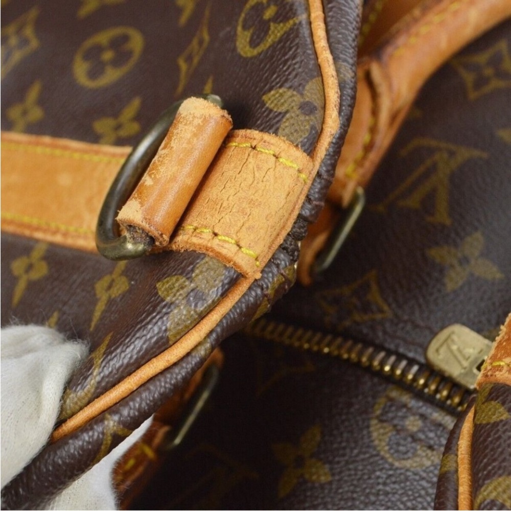 Louis Vuitton Travel Bag Keepall Bandouliere 55 Brown Monogram - Picture 5 of 10